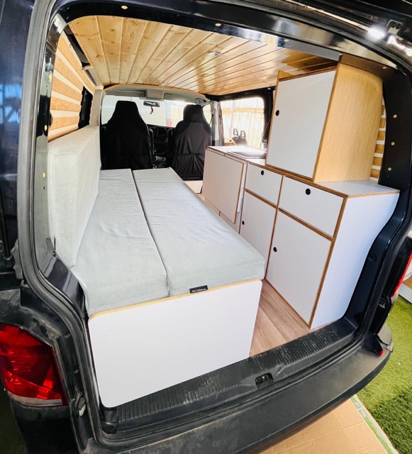 Custom Volkswagen T6 camper van build by Lococamper in Spain