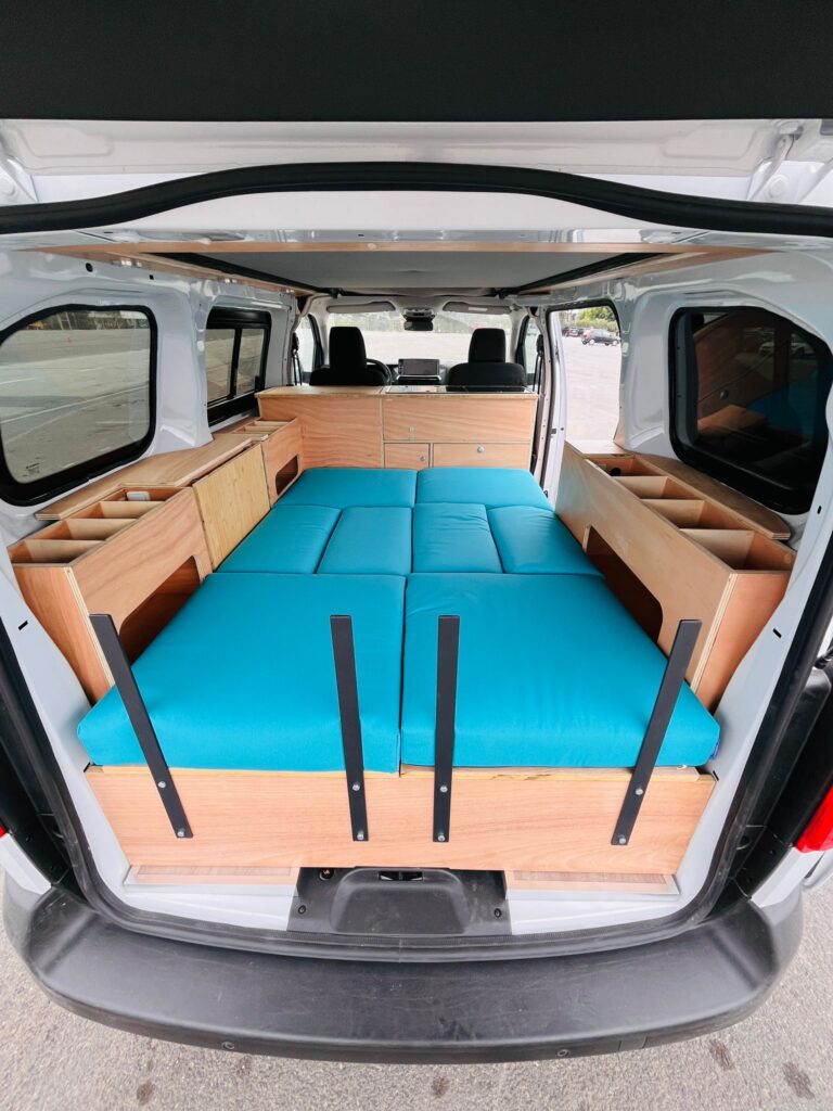 Architect designed camper van conversion interior